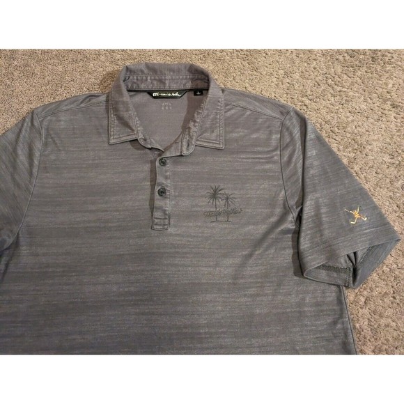 Men's Travis Mathew Rainy Days Palm Trees Logo Golf Polo 1MX121 Large - Picture 7 of 9